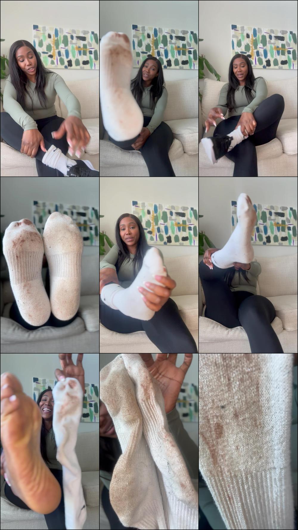 The Goddess Nubia - Sweaty Socks For My Sub