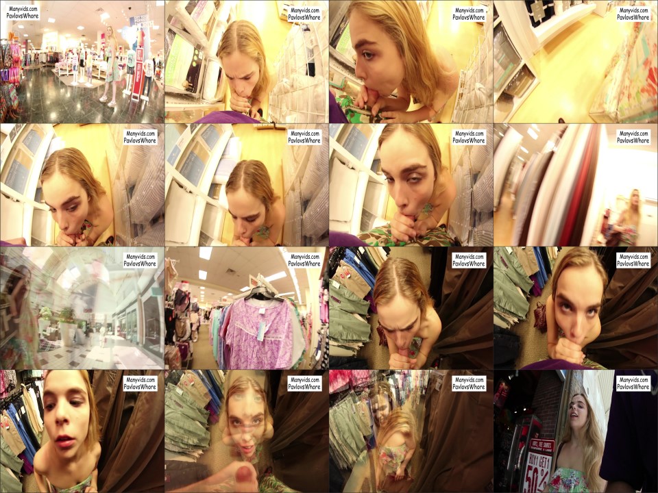 Pavlovswhore Hd Public Head At Flea Market W Facial