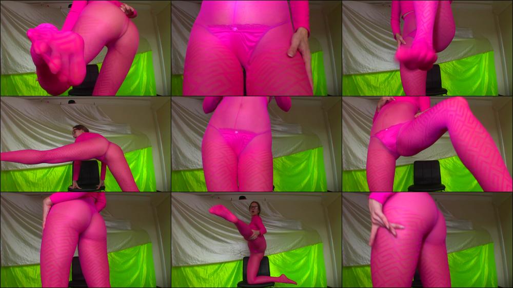 Pink Patterned Pantyhose