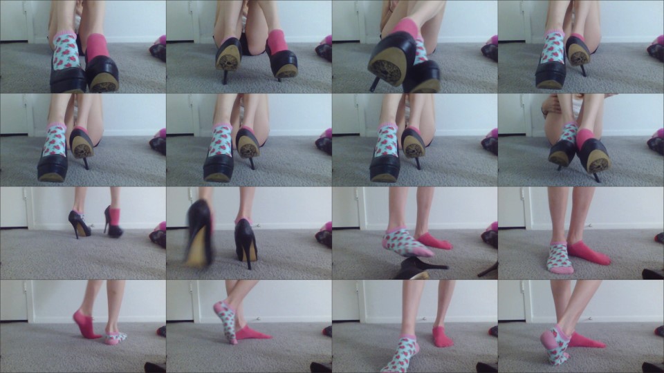 Princesscica High Heels With Mismatched Socks