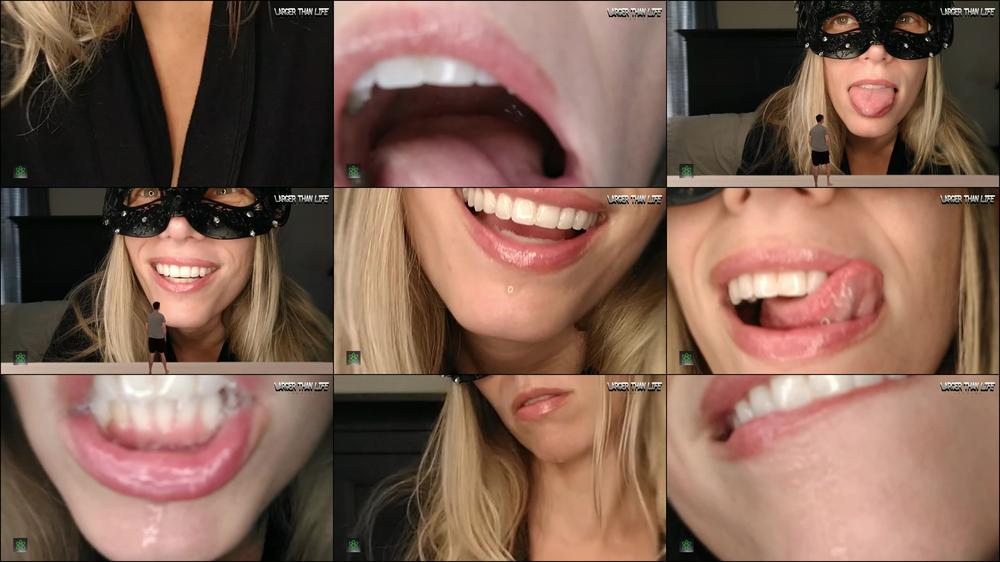 PennyPlace in Giantess Mouth & Nipple Play for JOI