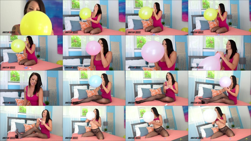 Amateurboxxx Bday Girl Audrey Miles Blows Balloons