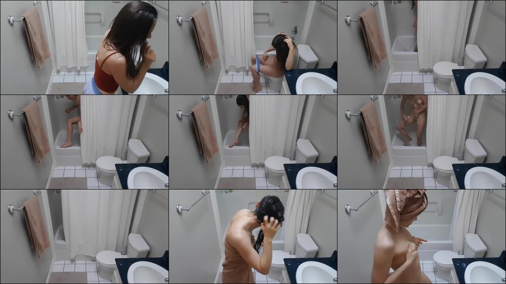 Teenage Sister Bathroom Spy Cam