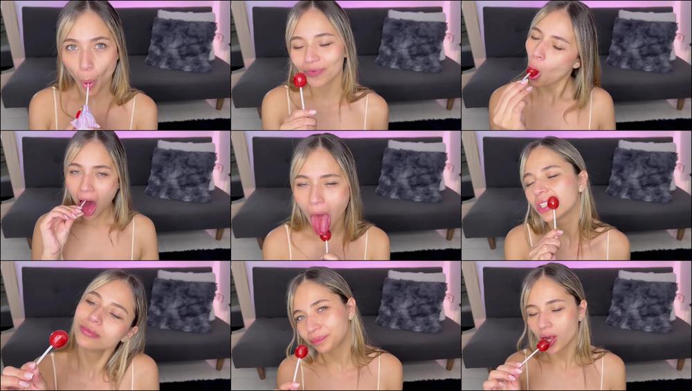Sucking a tasty lollypop