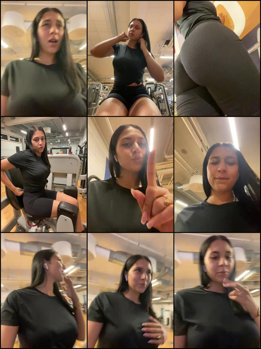 outdoor public gym sex milf sweaty moani