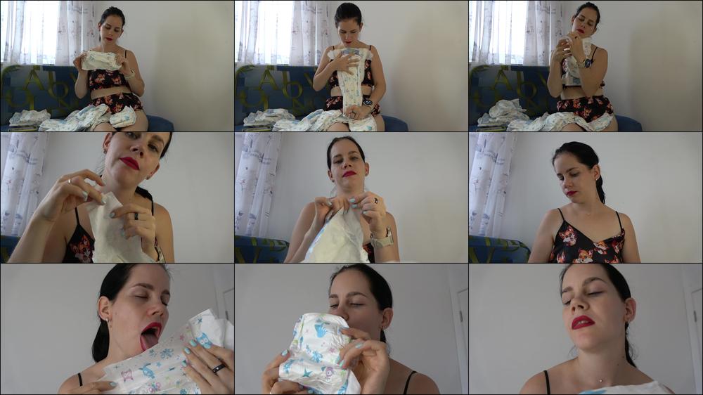 Lovely Anna Caresses Diapers