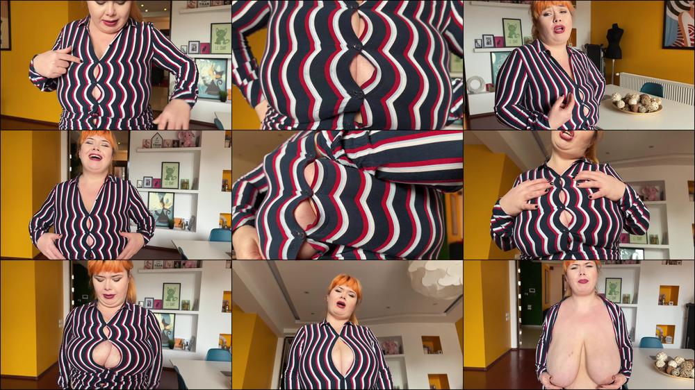 No button can stand my tits power