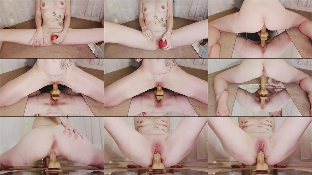 Milf Fucks Dildo On Mirror