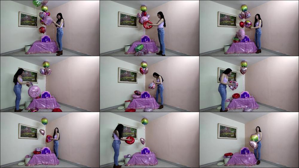JOI MOMMY DEFLATING CUTE HELIUM BALLOONS FOR HER PRINCESS'S
