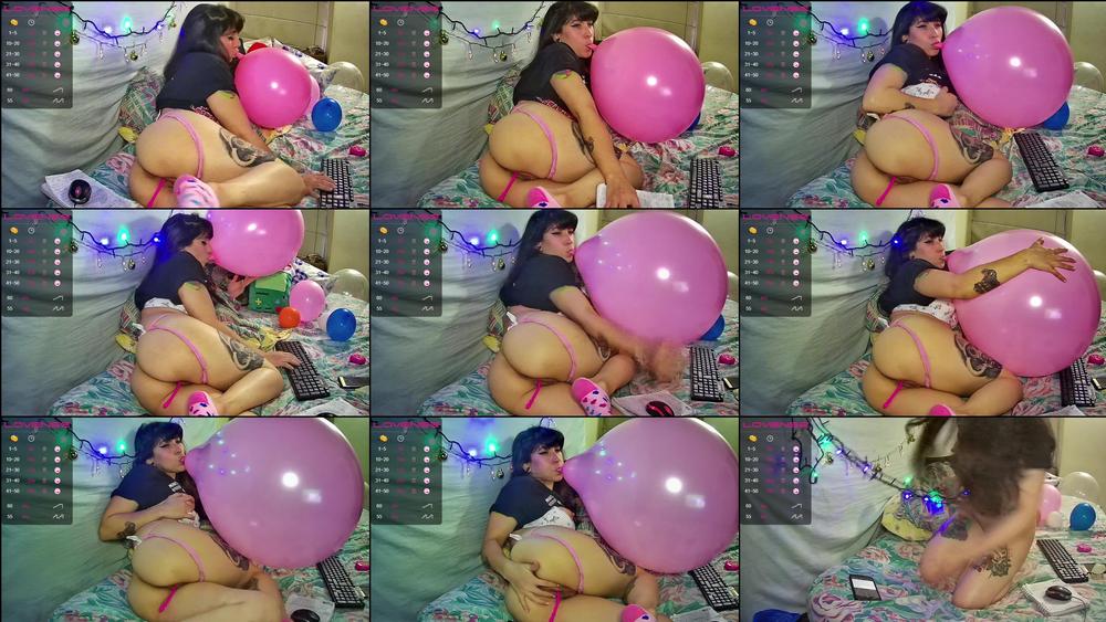 BLOWING A PINK BIG BALLOON - January 07, 2021