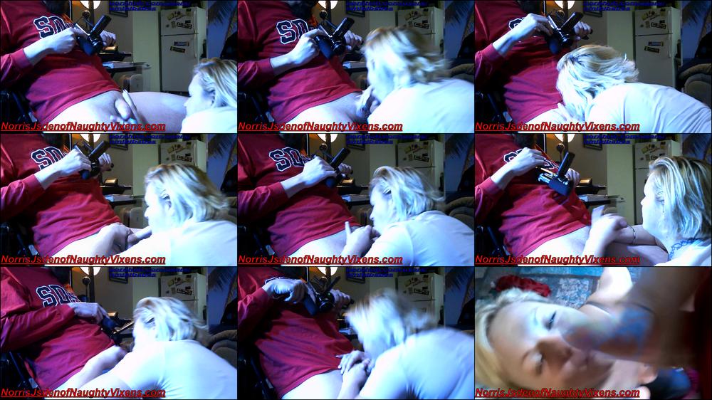 German Maid has to suck my dick & cum