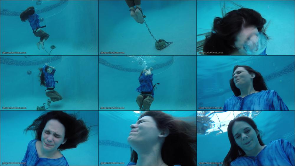 Katy Faery - Cuffed Underwater Struggle