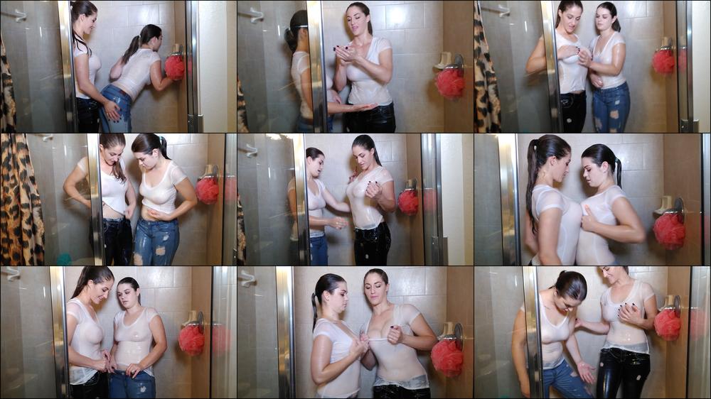 Terra & Anastasia Shower Play