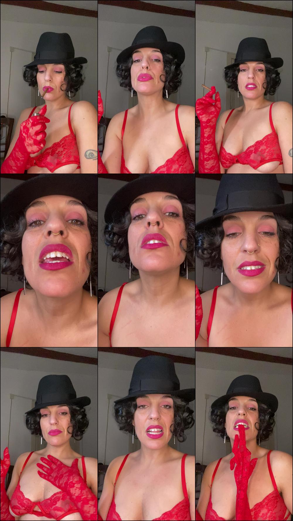 Emprexkala Smoking In A Wig And Hat