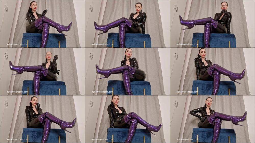 Purple Shiny Boots part 5 of 6