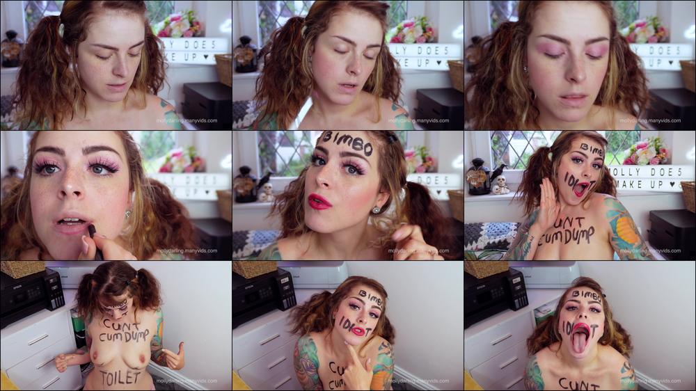 Stupid Bimbo Degrading Makeup Tutorial