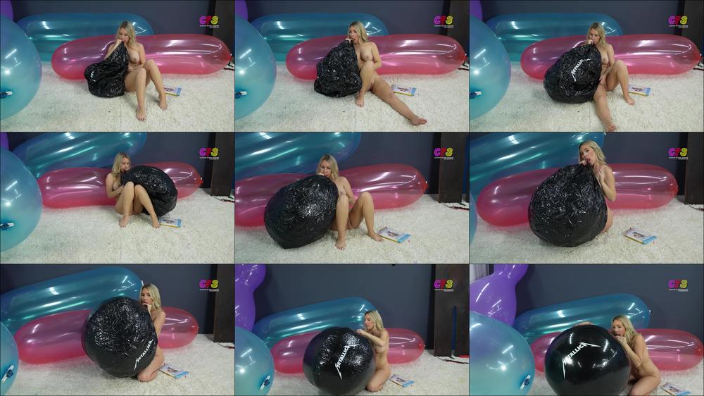 Bunny Inflates 48-in Beachball by Mouth