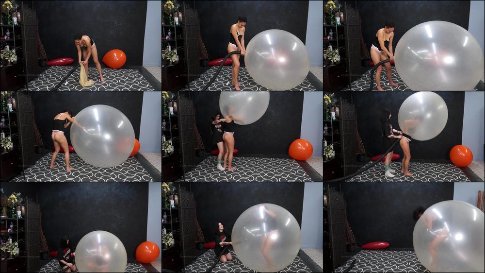 Cherri Inflates, Then Climbs in Balloon