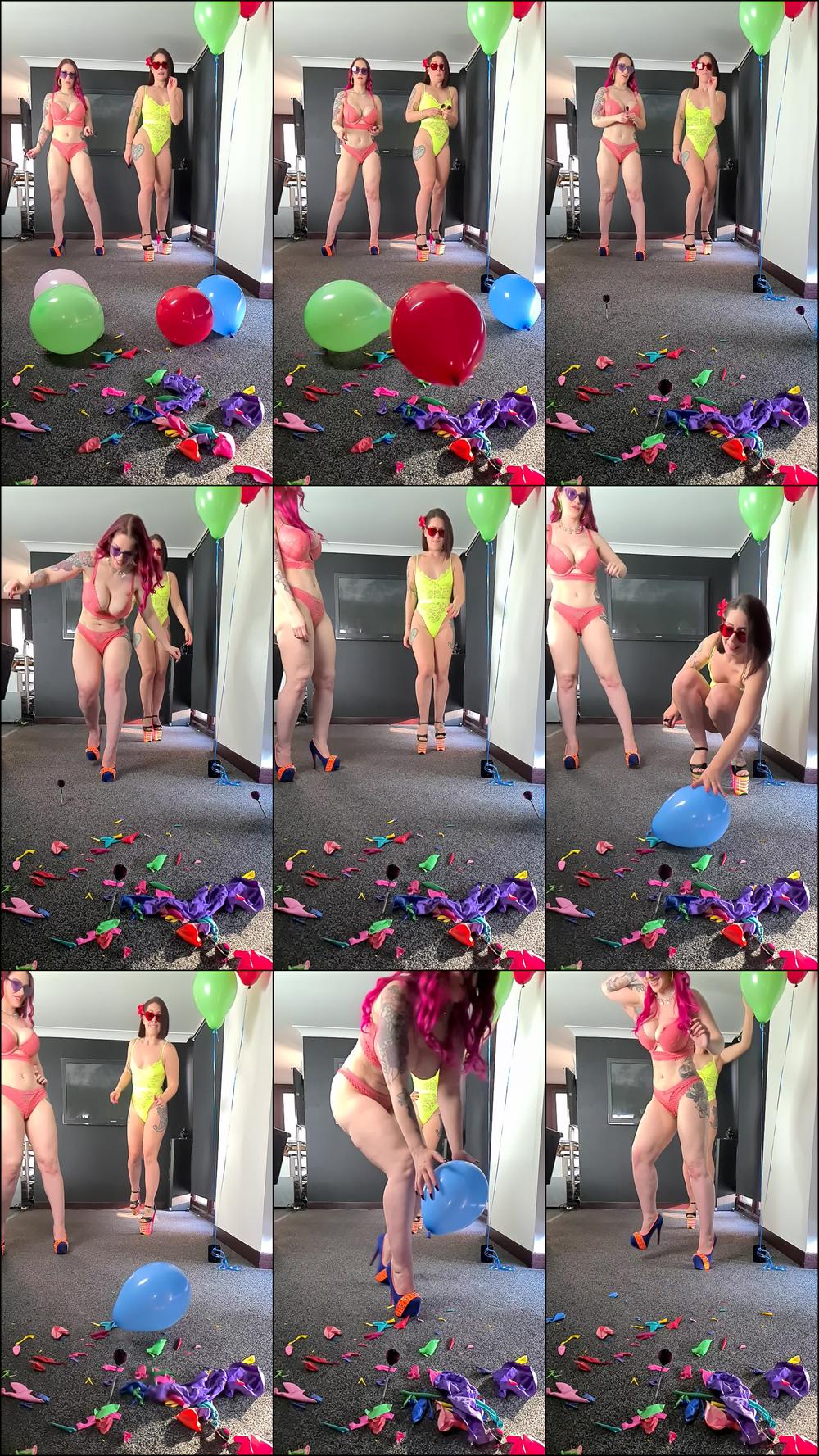 Balloon Popping Slow Mo
