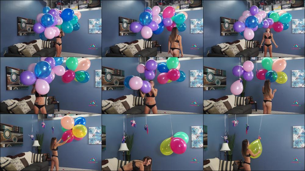 Madison Pops Step-Sister's Balloons