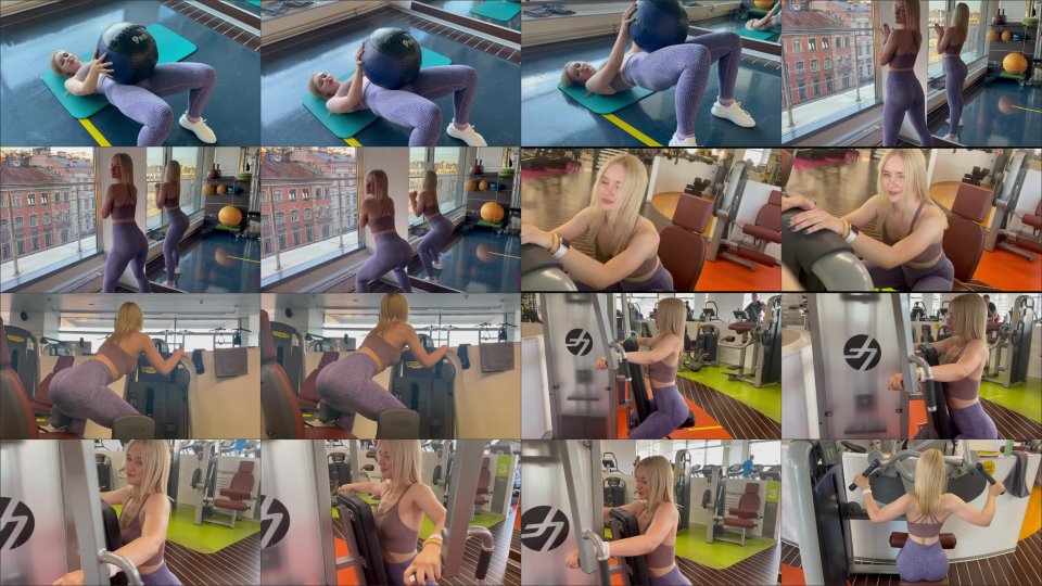 Lanadear Work Out In A Gym