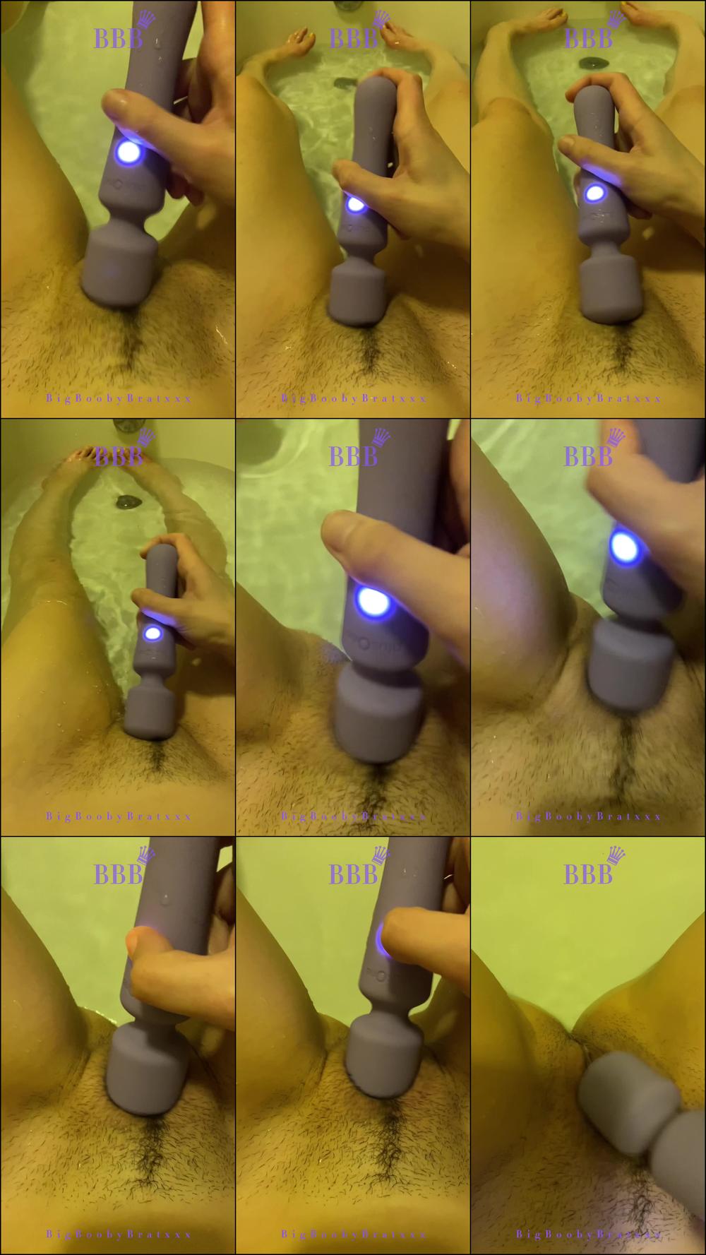Wet bathtub wand fun