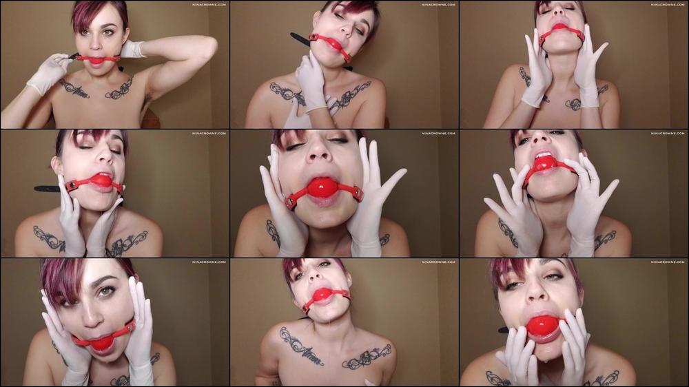 Ball Gag & Latex Gloves
