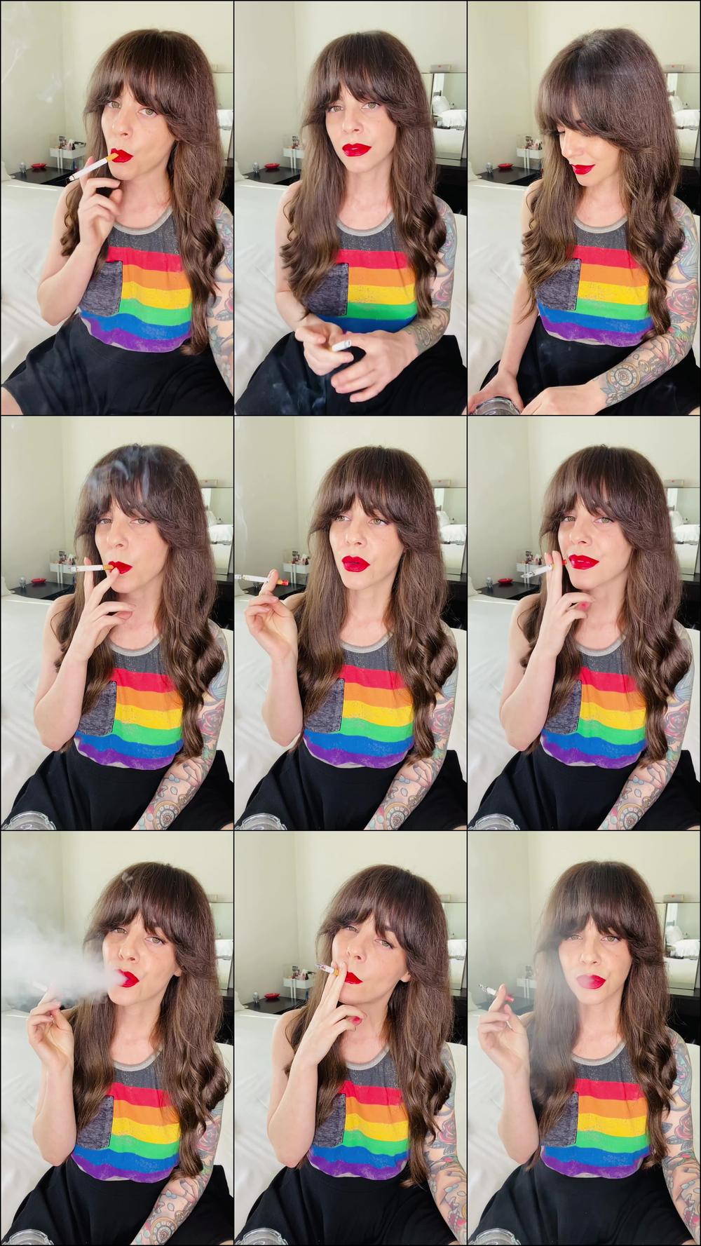 Smoking Corks in Rainbow Flag Tank Top