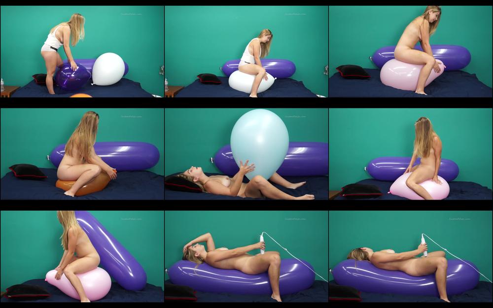 Julie's First Balloon Grind/Masturbation