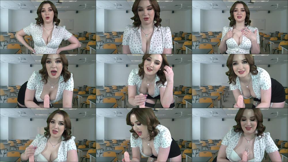 Blackmail Handjob From Busty Teacher