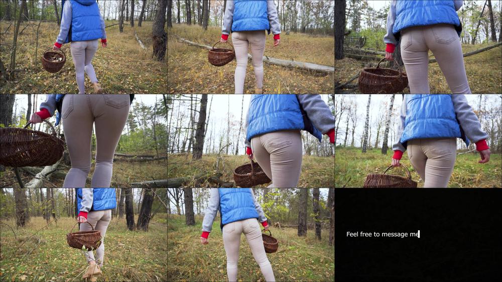Milf In Tight Pants Walking In The Woods Ass Fetish