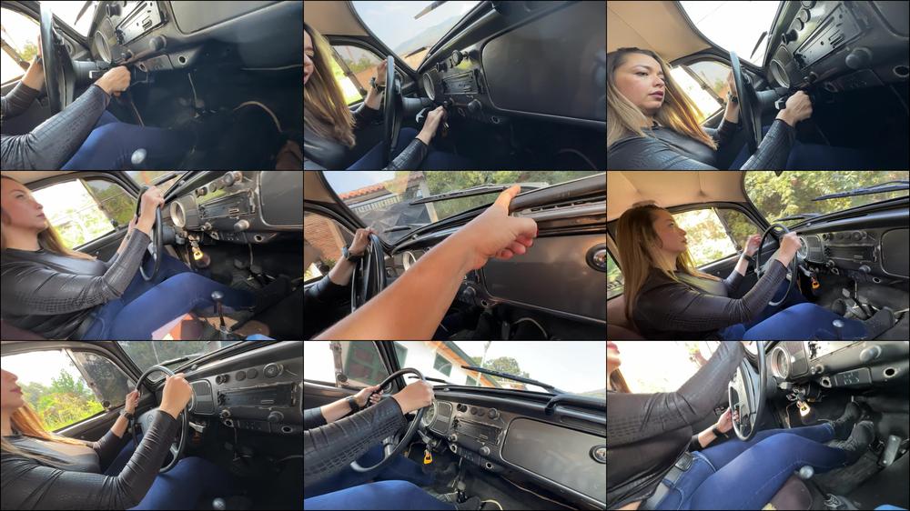 Real Cranking Adventures - Karlotta Uses Barbara Car For A Ride