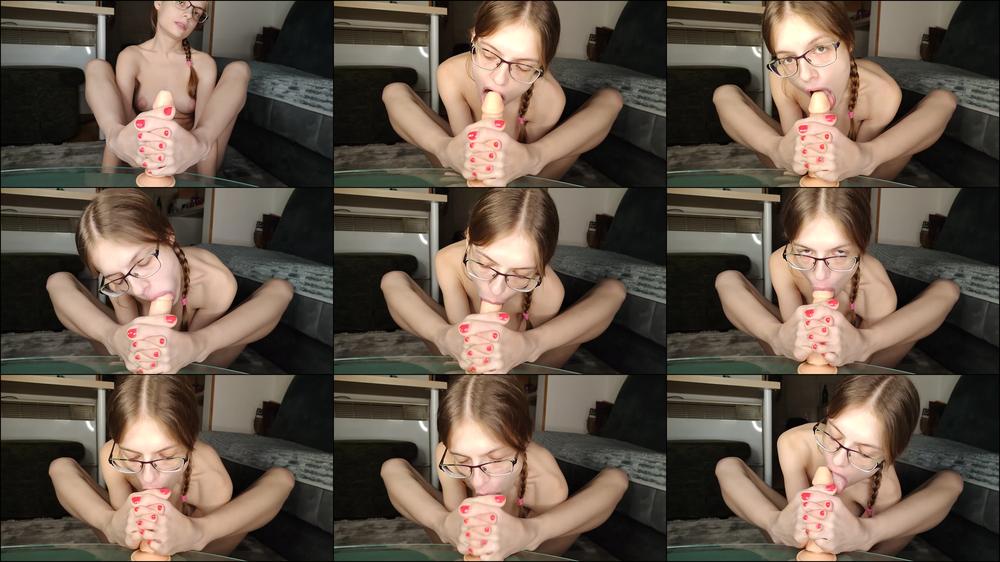 Quick dildo footjob blowjob