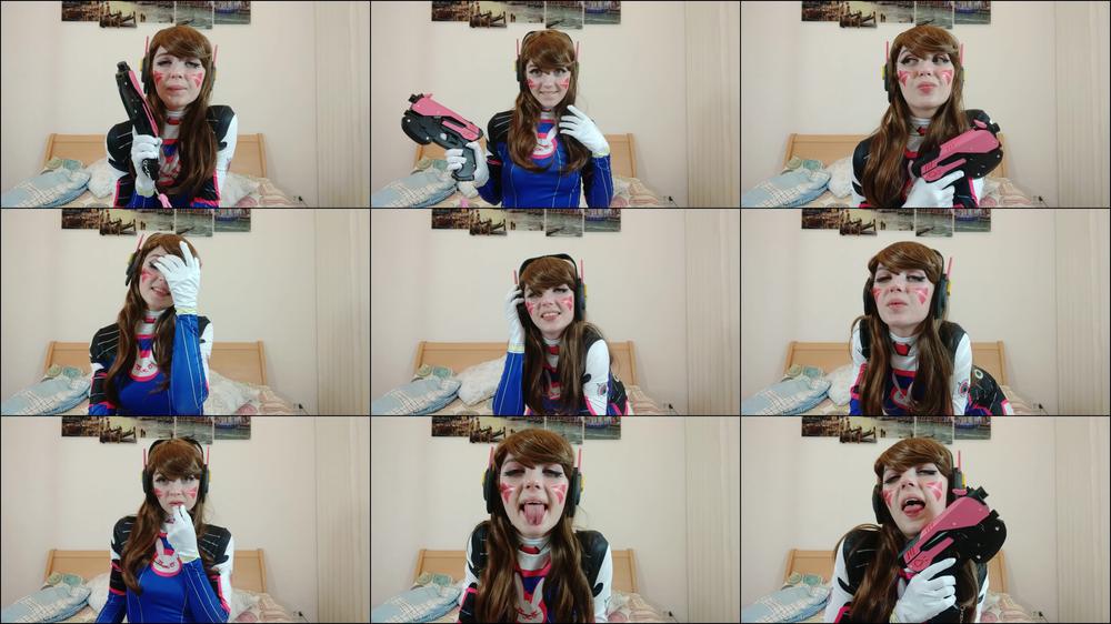 D.VA Cosplay - Ahegao Face - Jul 7, 2020