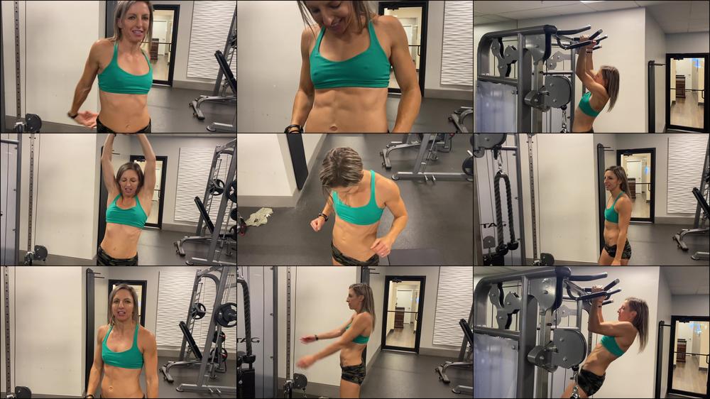 Sexy Lora Chinup Challenge and Flex - January 04, 2023