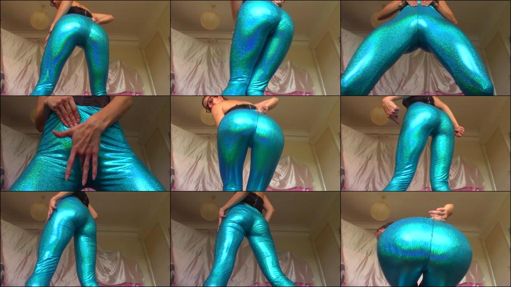 Shiny Blue Glitter Legs JOI