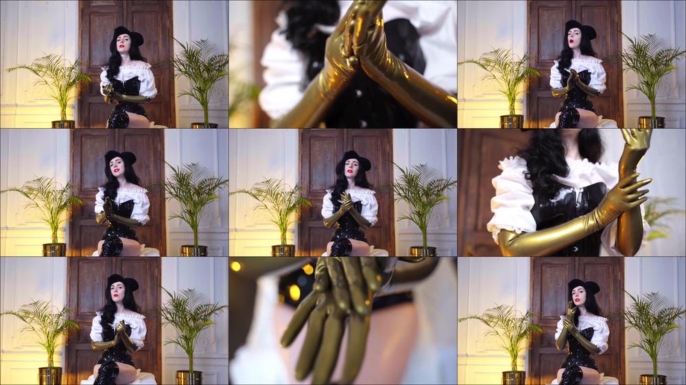 Joi Pirate Fantasy Golden Latex Gloves