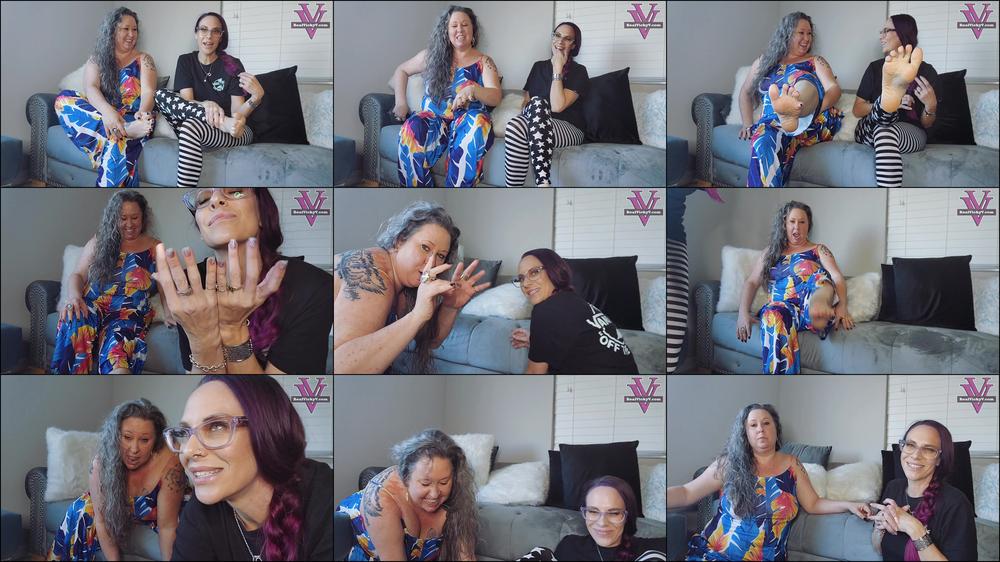 Vicky Vixxx Fetish - Vicky and Stacy tickling you with fingers and toes- HD 1080p