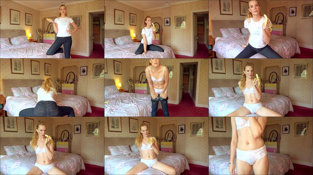 Ariel Anderssen Wife Sucking A Banana Humping The Bed