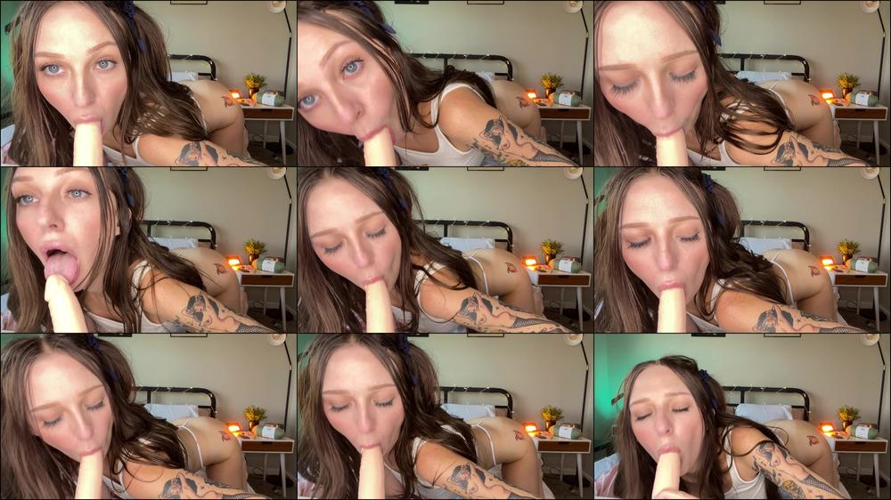 554. Sloppy Drooling Dildo Blowjob