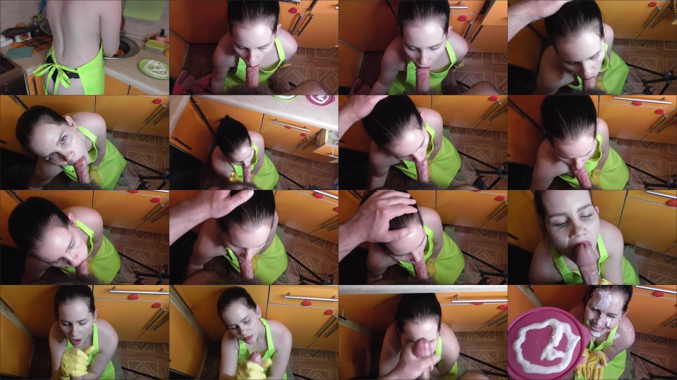 Annamanyvids Housewife Gives Blowjob And Gets A Pie