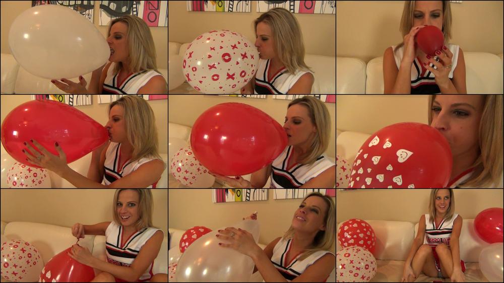 CHEERLEADER ROXIE BLOWS UP BALLOONS - November 08, 2022