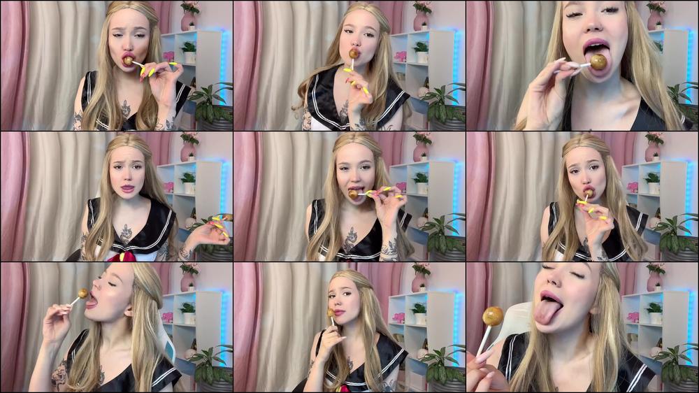 Schoolgirl sucking lollipop - Jun 4, 2022