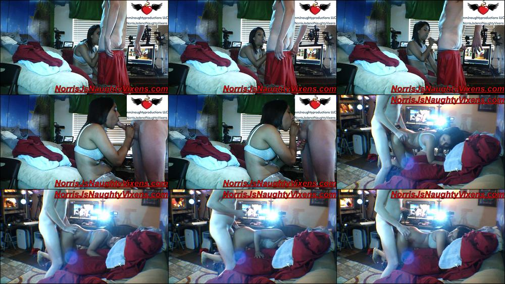 Latina blows a guy then fucks him