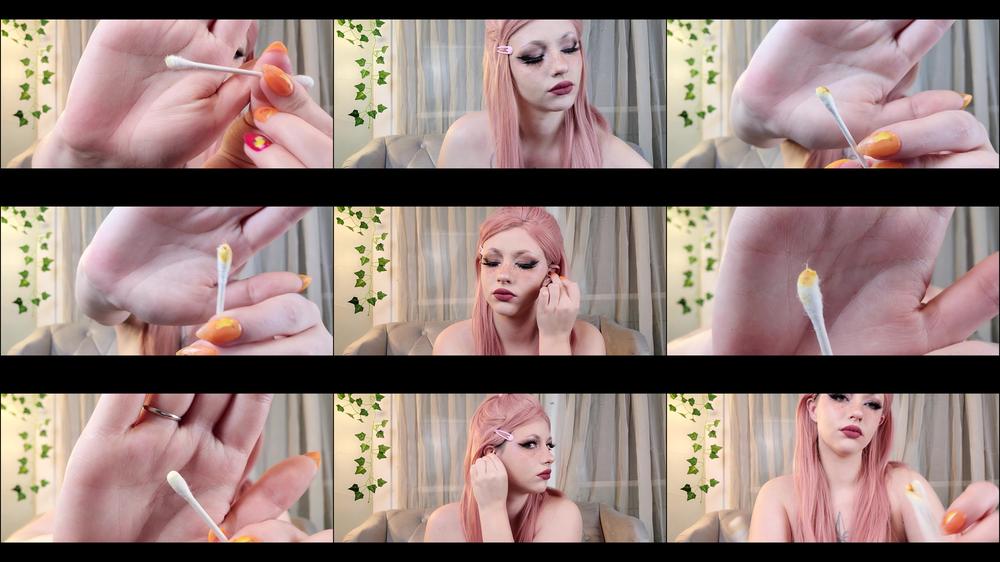 Anya Ivanovna Cleaning Waxy Ears With A Cotton Swab