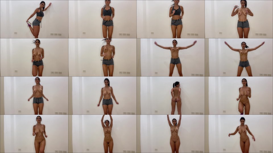 Nicolebelle Working Out Naked