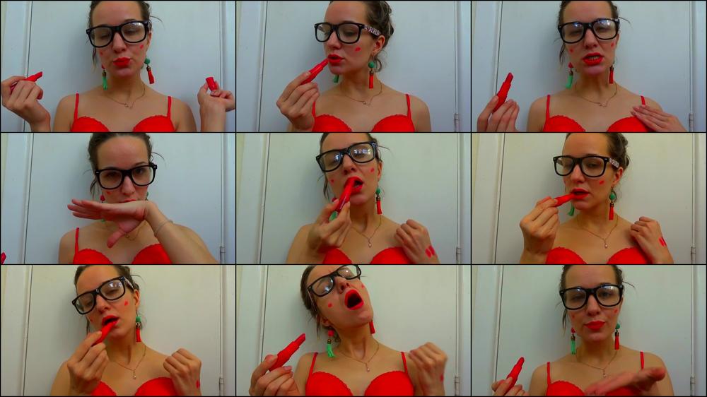 RED LIPSTICK Kiss JOI