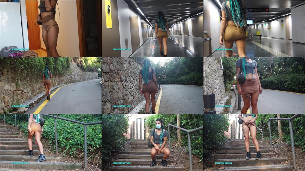 Showing pussy in public 2