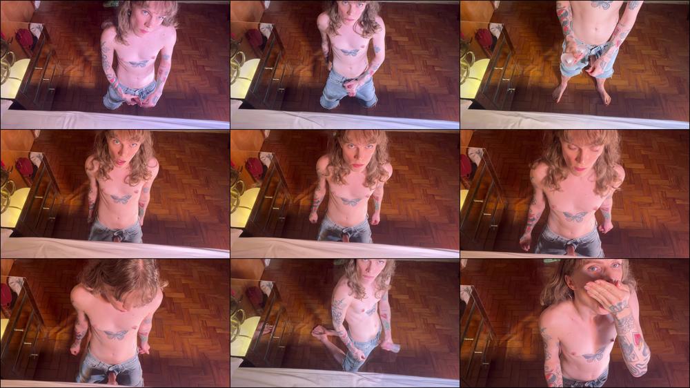 Fleshlight Masturbation Wearing Only A Jeans
