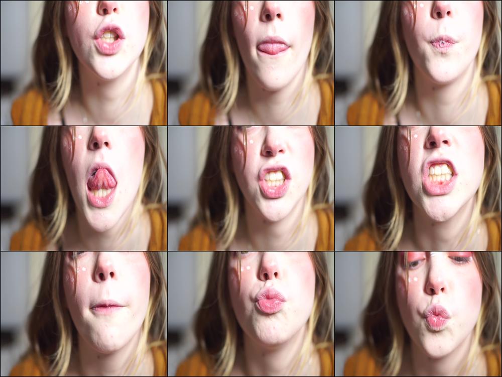 Lip Tease Mouth Kiss Forming